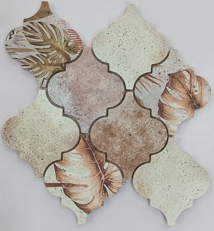 Decorative Colored drawing Waterjet Marble Mosaic for Kitchen