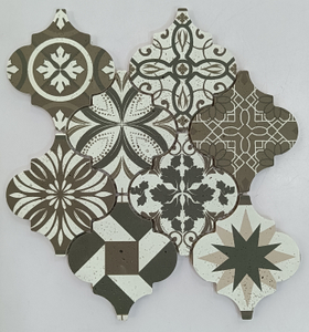 Decorative Colored drawing Waterjet Marble Mosaic for Kitchen