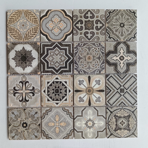Color Mixture Bedroom Waterjet Marble Mosaic Marble 3D print Mosaic