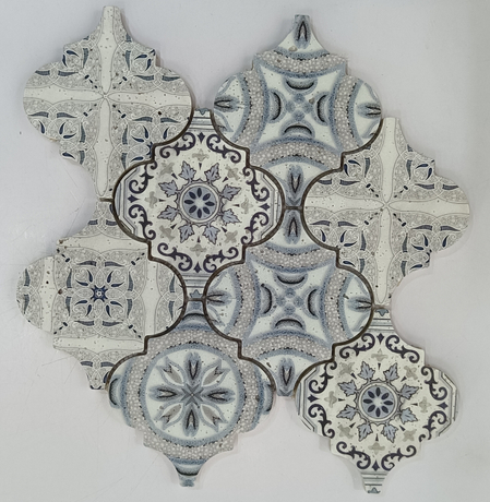 Decorative Colored drawing Waterjet Marble Mosaic for Kitchen