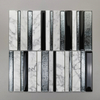 Glossy Porcelain Glass Mosaic Cold spray electroplated glass Mosaic