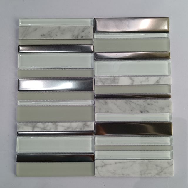 Flat Glossy Pool Glass Mosaic