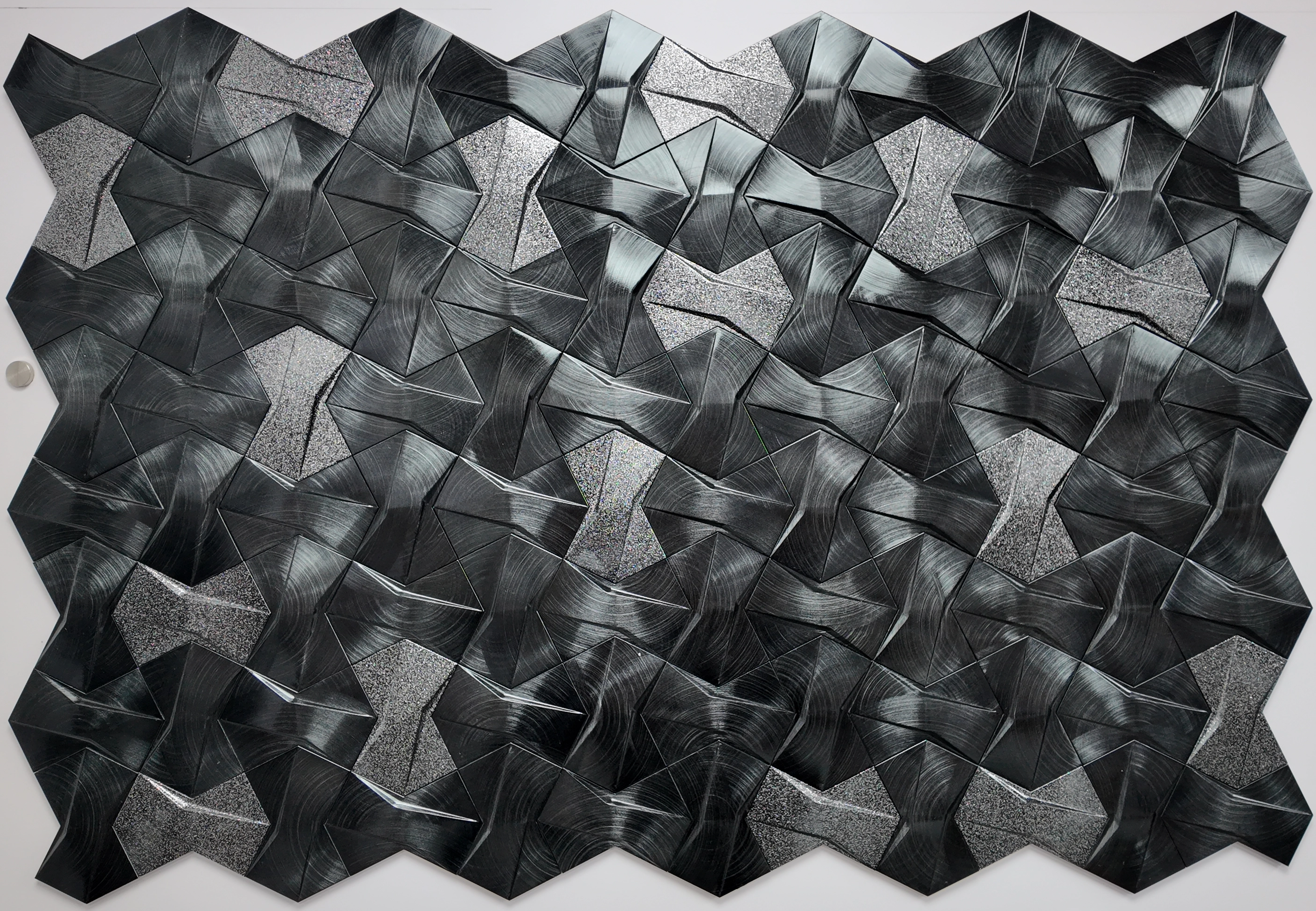 Sculpted Metal Mosaic Panels