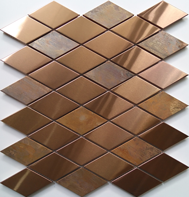 Rustic Irregular Copper Mosaic for Backsplash