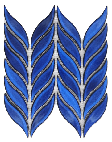 Herringbone Mosaic Blue Mosaic