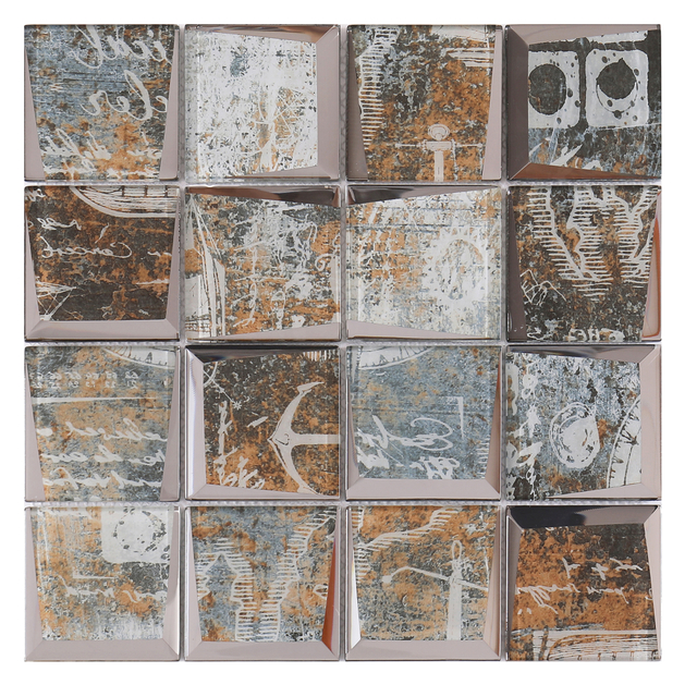 Electroplated glass Mosaic