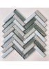 Interior Crack Pattern Glass Mosaic Strip