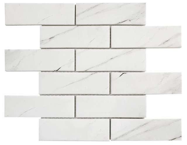 Waterproof Brick Recycled Glass Mosaic Backsplash