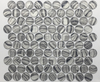 Grey round glass Mosaic