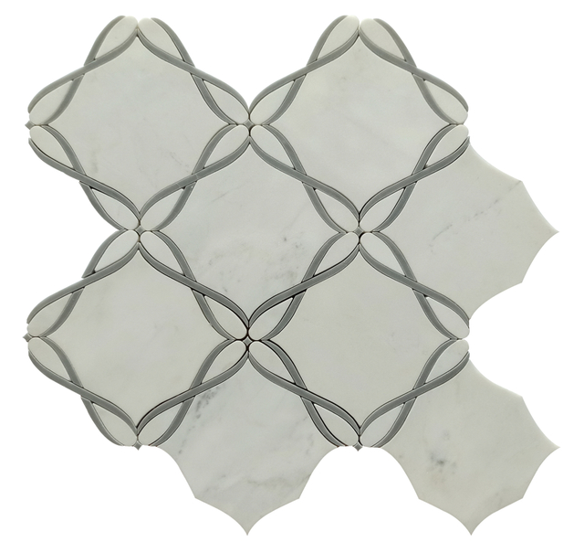 Flower Waterjet Marble Mosaic for Indoor Floor Wall Ceiling