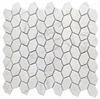 Bathroom White Hexagon Recycled Glass Mosaic