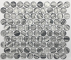 Grey round glass Mosaic