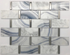 Rectangle Textured Glass Mosaic Tile