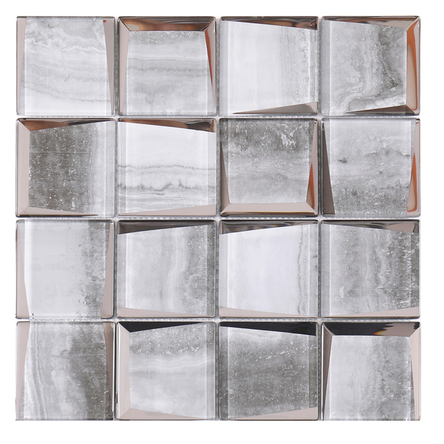 Electroplated glass Mosaic