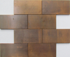 backsplash Red copper mosaic tiles