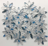 Leaf shaped glass Mosaic