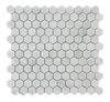 Hexagon Poished Finish Bedroom Carrara Stone Mosaic