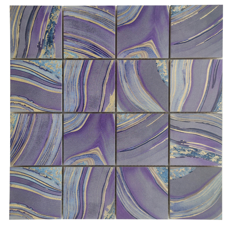 Square Aluminum Mosaic Art Tile