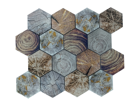 Hexagon Aluminum Mosaic Tile