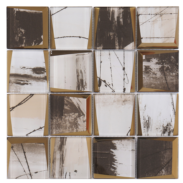 Electroplated glass Mosaic