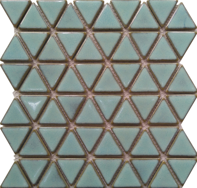 ceramic mosaic tile for shower floor Green Mosaic