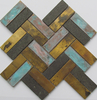 Irregular Green Copper Mosaic for Art Design