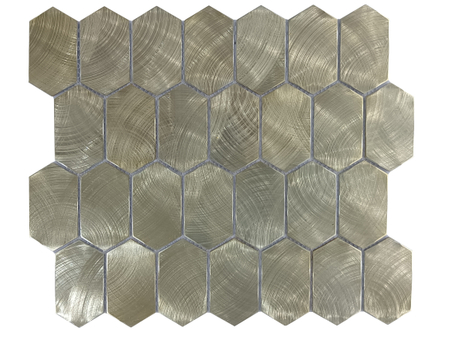 Square Aluminum Mosaic Tile Hexagon Aluminum Mosaic