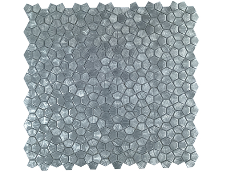 Hexagon Aluminum Mosaic Blue Mosaic DIY aluminum alloy Mosaic