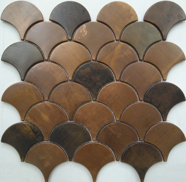 Bronze Style Irregular Copper Mosaic for Backsplash